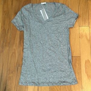 Skin worldwide Small NWT V-neck easy tee heather grey short sleeve Cotton 1